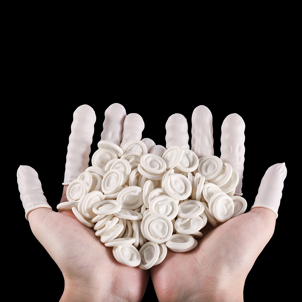 Disposable Gloves Nitrile - 50/100 Stuks Witte Wegwerp Vingertoppen Protector