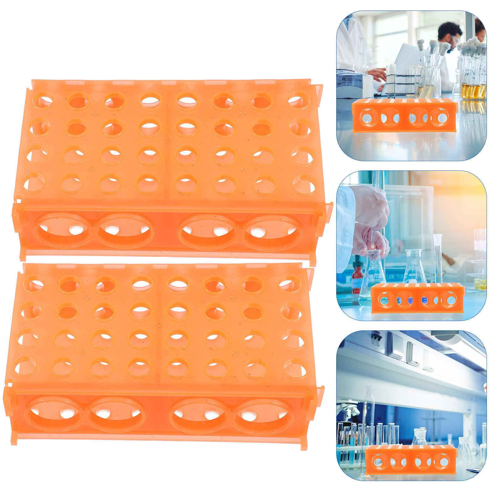 Centrifuge Tube Rack - Centrifugebuisrek, 2-pack, stevige kunststof houder voor