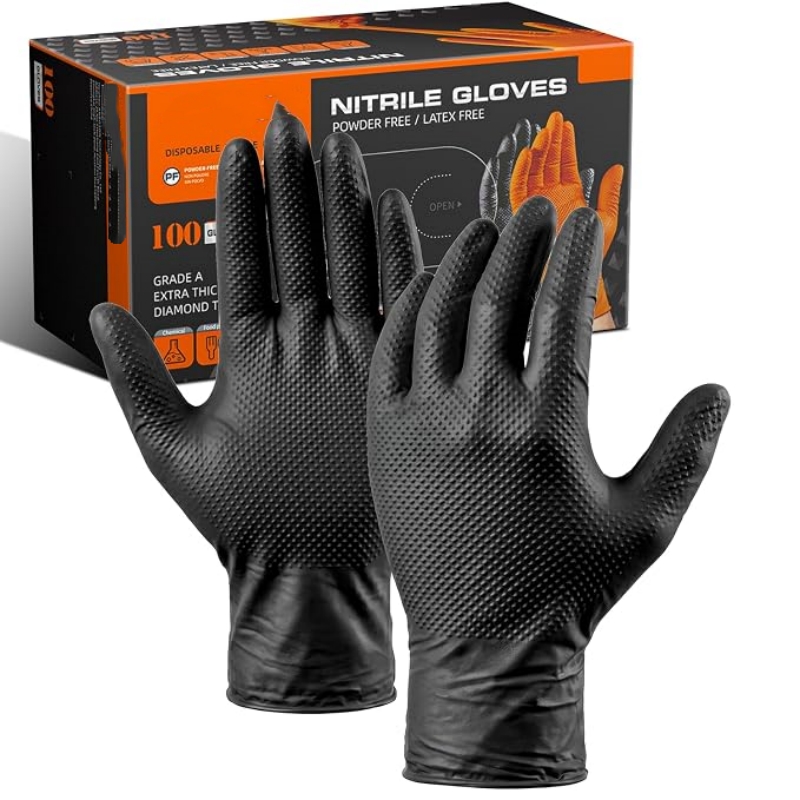 Disposable Gloves Nitrile - 8 Mil Heavy Duty Industriële Oranje