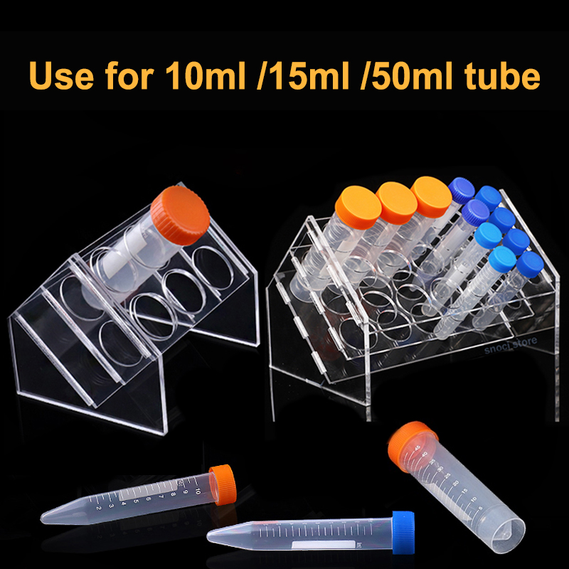 Centrifuge Tube Rack - Reageerbuisrek Centrifugebuishouder Plexiglasrek Schuine neerslagbuisstandaard voor