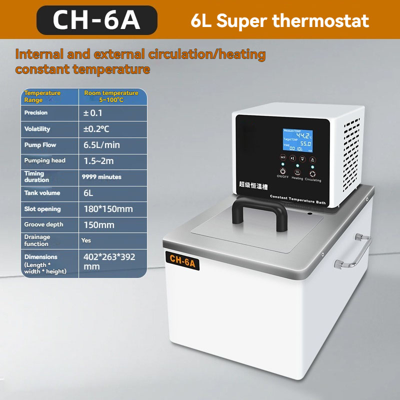 Water Bath Laboratory - CH-6B 6L thermostatisch bad met lage