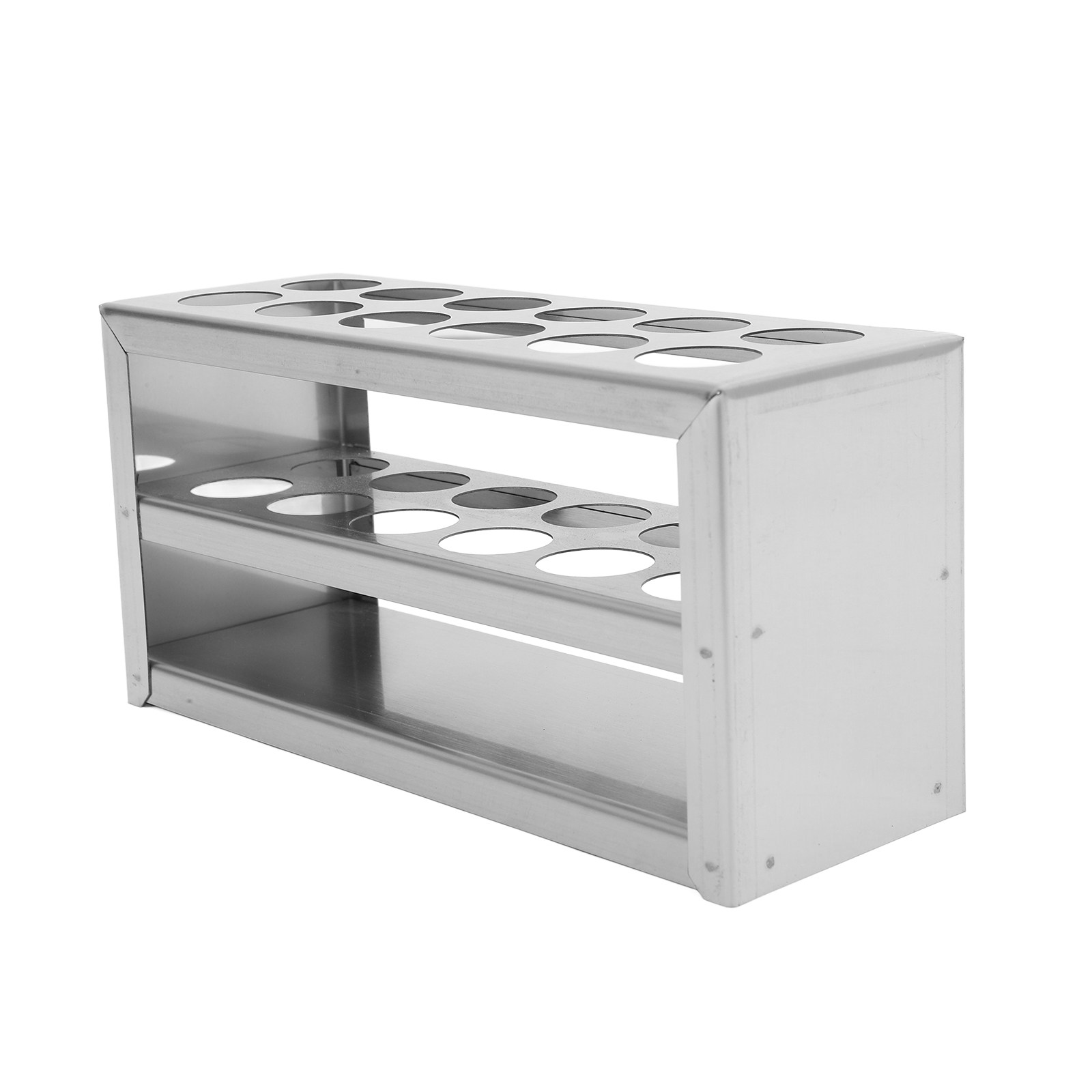 Centrifuge Tube Rack - RVS buisrek met 12 vakken voor