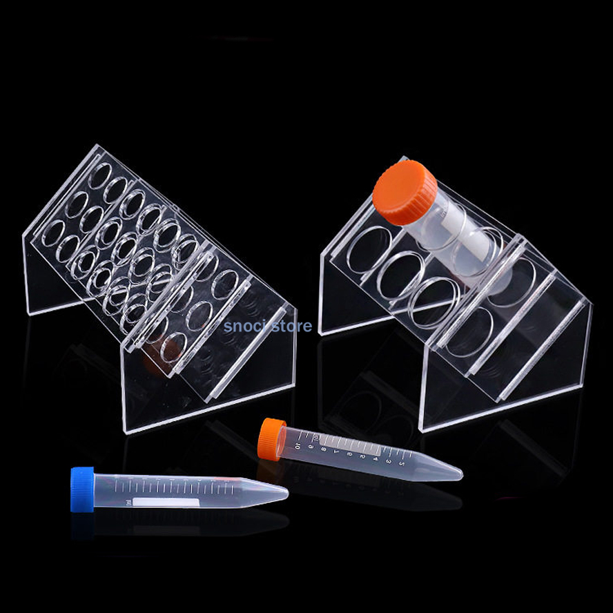 Schuine acryl reageerbuisrek 6 - Centrifuge Tube Rack recensie en prijs