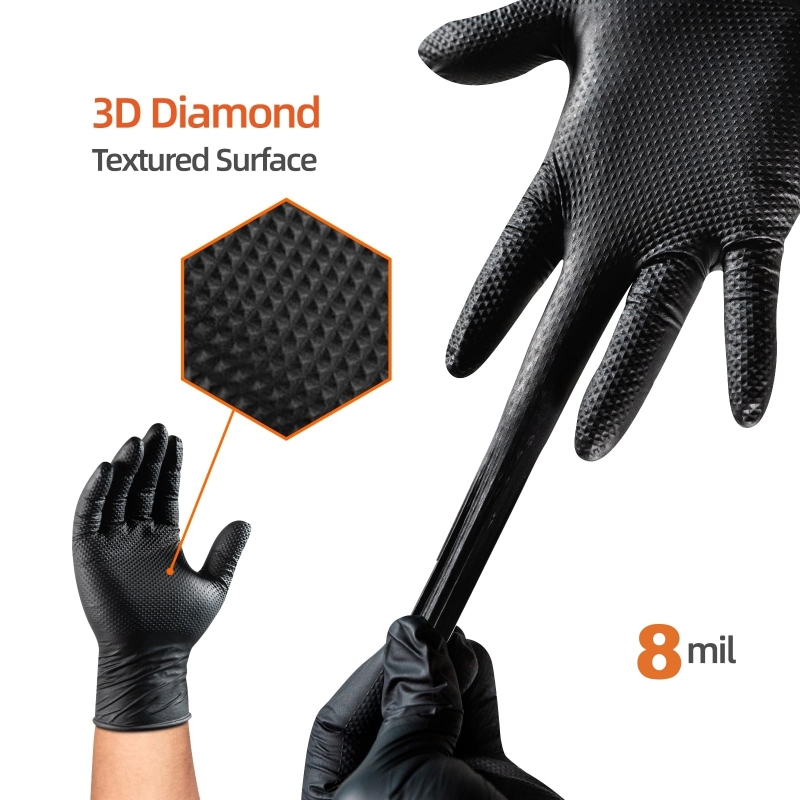8 Mil Heavy Duty Zwarte Nitril - Disposable Gloves Nitrile recensie en prijs