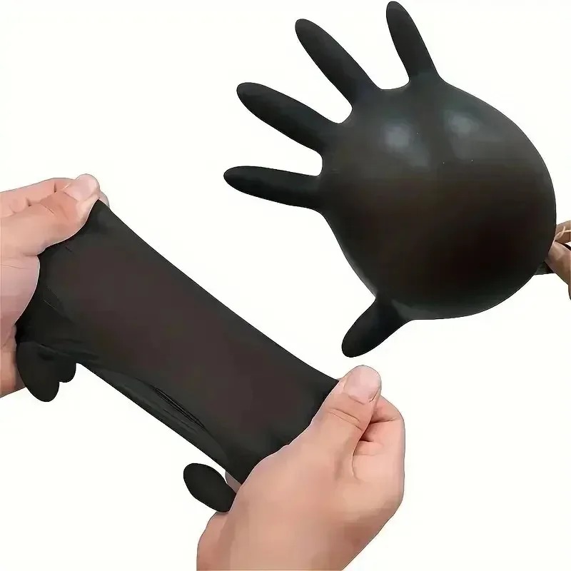 Zwarte wegwerphandschoenen uni - Disposable Gloves Nitrile recensie en prijs
