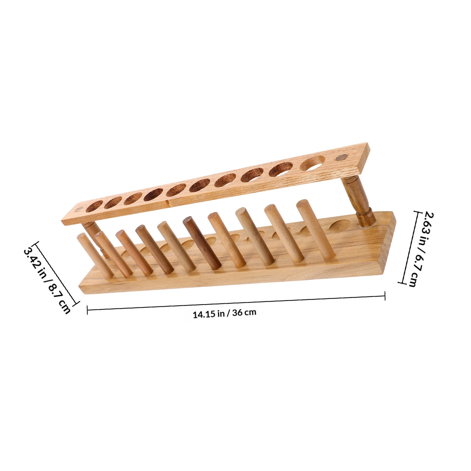 Houten reageerbuisrek met 10 g - Centrifuge Tube Rack recensie en prijs