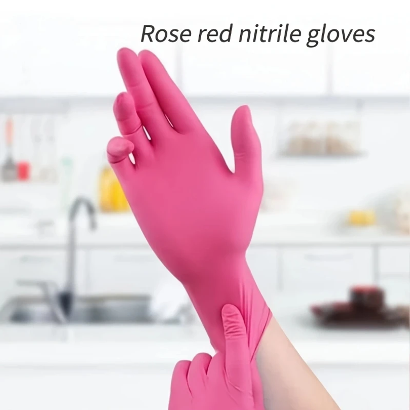 Fuchsia Nitril Wegwerphandscho - Disposable Gloves Nitrile recensie en prijs