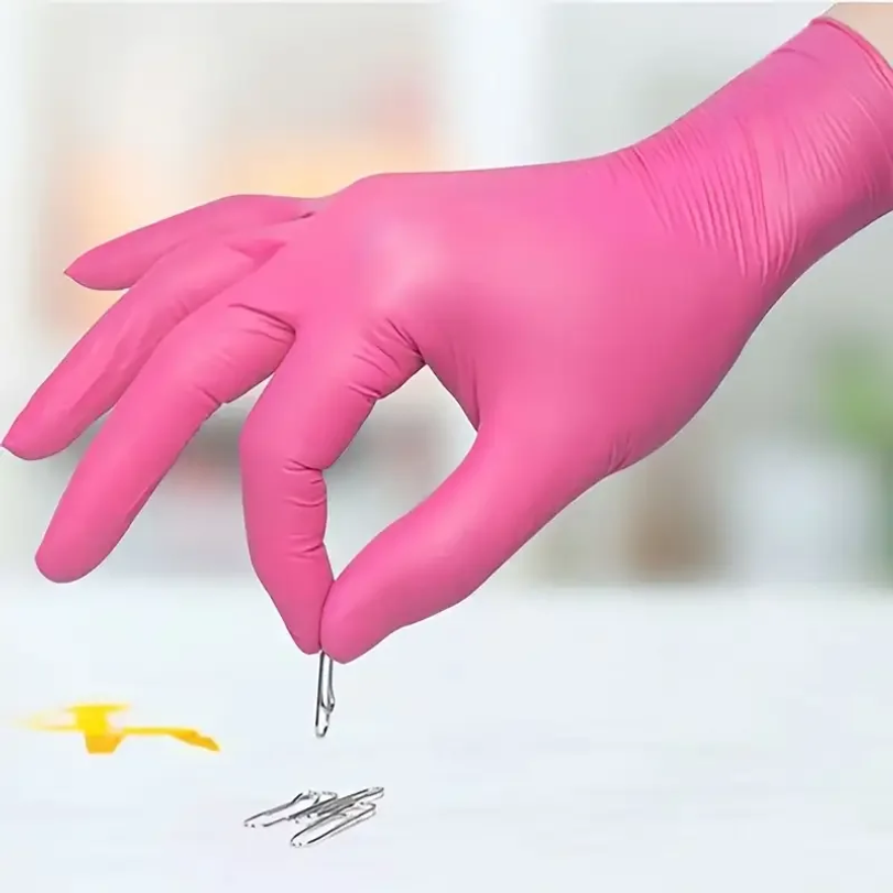 Fuchsia Nitril Wegwerphandscho - Disposable Gloves Nitrile recensie en prijs