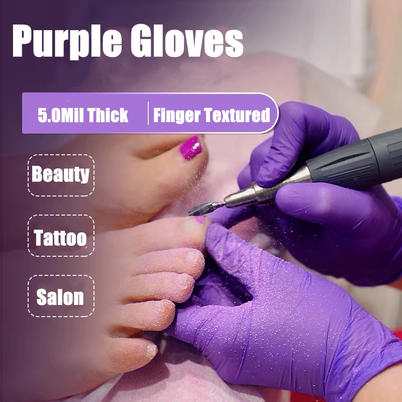 50/100PCS Violet Nitril Handsc - Disposable Gloves Nitrile recensie en prijs
