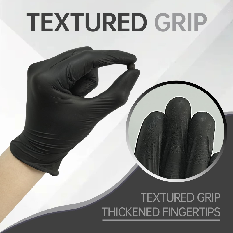 100 STKS Zwarte Nitril Handsch - Disposable Gloves Nitrile recensie en prijs