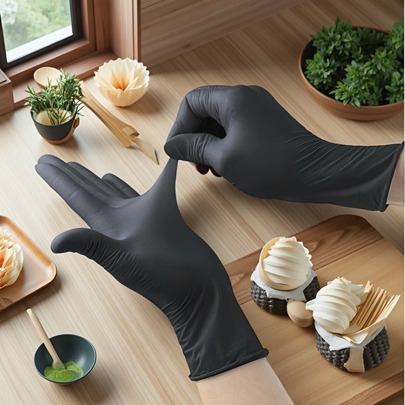 10/50/100PCS Zwarte Wegwerp Ni - Disposable Gloves Nitrile recensie en prijs